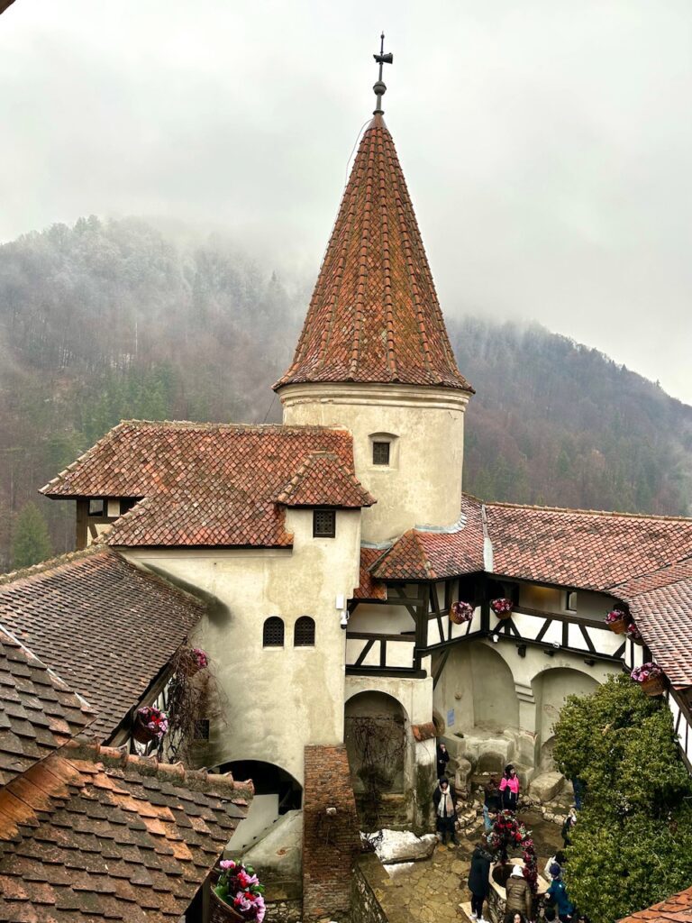 Bran Castle, that is said to be the inspiration for the home of Bram Stokers Count Dracula. Transylvania, Romania.