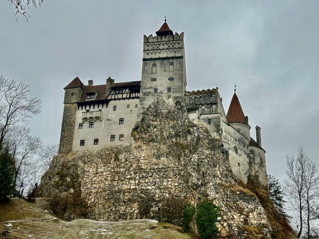 Bran Castle, that is said to be the inspiration for the home of Bram Stokers Count Dracula. Transylvania, Romania.