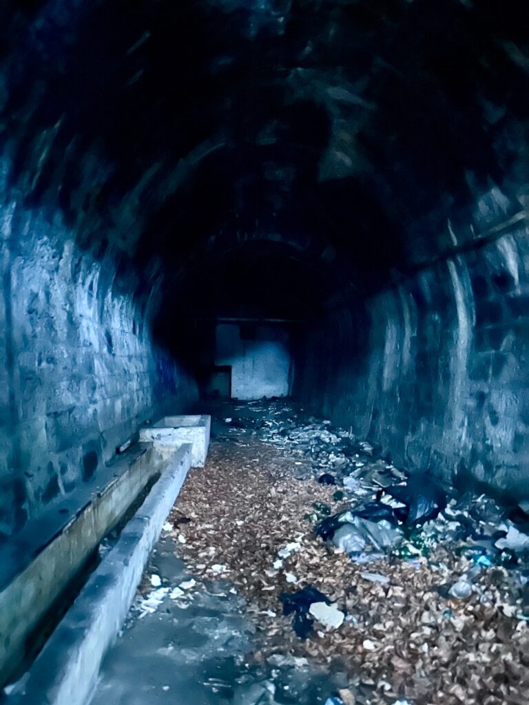 An old abandoned road tunnel has been repurposed as a barn - Romania 2025